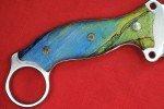 Busse Triceratops Flat Saber Knife with Maple Handle