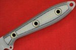 Busse Custom 4.75" Elmax Steak Knife - Black/Tan
