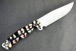 Busse Custom Son of Swat Knife - Red/Blue Resin