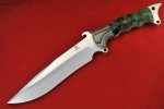 Busse Custom Nuclear MoJo Knife with G-rexed Handle
