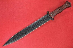 Busse FMV14 0.255" Black Blade Red/Black Handle