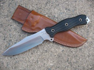 Busse Combat FLAK JACK Knife with Tan Sheath