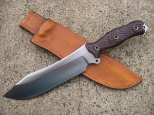 BUSSE Combat Bunker Buster Knife with Leather Sheath