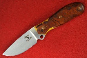 Busse Custom Game Warden Knife with Ironwood Handle