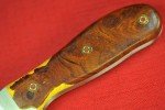 Busse Custom Game Warden Knife with Ironwood Handle