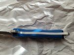 Busse Combat Last Rites Tanto Knife - Blue/Black