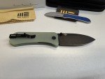 WE Knives Banter Pocket Knife - Natural Jade G10