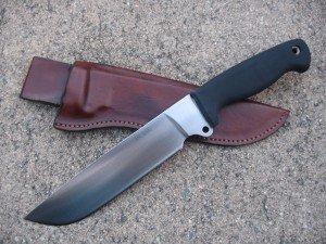 BUSSE Combat Basic 8 Knife with Leather Sheath