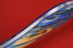 Busse Custom Active Duty Satin Blade, Blue Handle