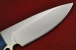 Busse Custom Active Duty Satin Blade, Blue Handle
