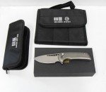 WE KNIFE Mini Malice Pocket Knife - Gray Titanium