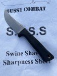 Busse Scrapyard WS-1021 Stone Washed Knife with Sheath
