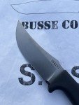 Busse Scrapyard WS-1021 Stone Washed Knife with Sheath