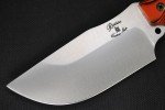 Busse Custom War Train Knife with White Bone Handle