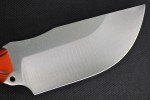 Busse Custom War Train Knife with White Bone Handle
