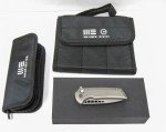 WE KNIFE Mini Malice Pocket Knife - Gray Titanium