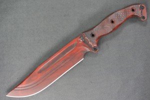 Busse Special Edition Patriot Heart Knife - Red/Black