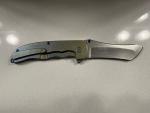 Grimsmo Norseman Knife Blue Gold Fade Finish