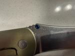 Grimsmo Norseman Knife Blue Gold Fade Finish