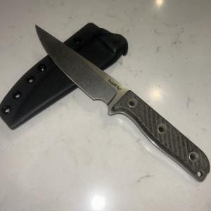 Bad Rattitude Knife with Canvas Handle & Sheath