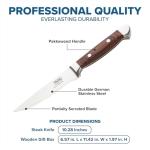 Viking Steak Knife Set with Pakkawood Handles
