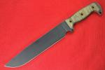 Busse Combat SHBM Black Blade with Micarta Handle
