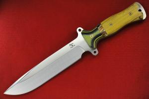 Busse Team Gemini Saber Knife - G10 Yellow Maple