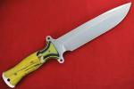 Busse Team Gemini Saber Knife - G10 Yellow Maple