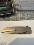 Grimsmo Rask #665 Acid Etched Titanium Knife