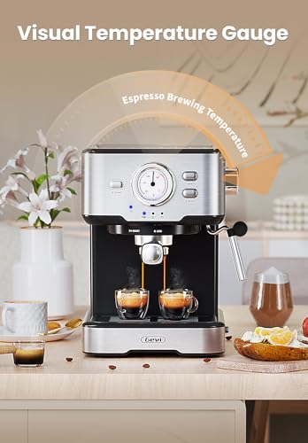 Gevi Espresso Machine with Milk Frother for Keto Diets