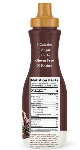 Jordan Skinny Salted Caramel & Dark Chocolate Espresso Syrup