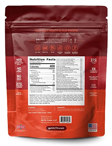 Healthiest Keto Meal Replacement Shake: Chocolate Macadamia (15 servings)