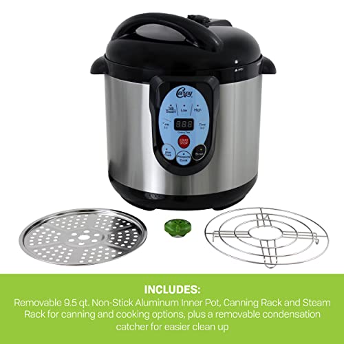 CAREY DPC-9SS Electric Pressure Cooker & Canner, Stainless Steel