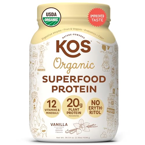 Organic Keto Protein Powder, Vegan, Vanilla - Plant-based Superfood
