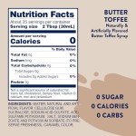 Butter Toffee Flavor Keto-Friendly Coffee Syrup - 25.4oz