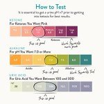 Ketone, pH, Uric Acid Test Strips - 100ct