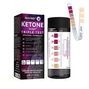 50ct Triple Test Ketone Strips - Complete Kit