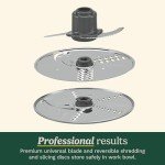 Keto-Friendly Food Processor with Various Attachments (White)