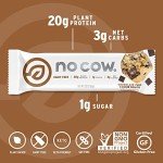 No Cow Keto Protein Bars, Chocolate Chip Cookie Dough