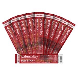 Paleovalley Grass-Fed Beef Sticks - High Protein Snack