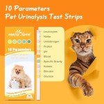 Pet Urinalysis Test Strips for Dogs & Cats