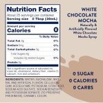 25.4oz White Chocolate Mocha Syrup - Keto Friendly