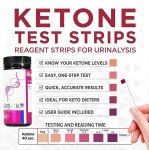 Keto Urine Test Strips – 3-Pack for Ketosis