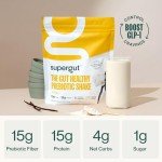 Supergut Keto Prebiotic Shake – Vanilla, 14 Servings