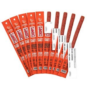 CHOMPS Keto Turkey Pepperoni Jerky Meat Sticks 10-Pack