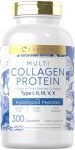Carlyle Multi Collagen Protein Capsules | 300 Count