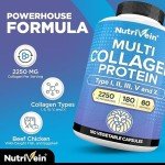 Nutrivein Multi Collagen Capsules - Anti-Aging + Health