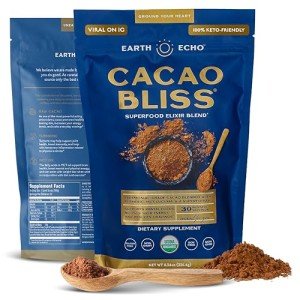 Organic Cacao Powder with Cinnamon, Turmeric, MCT Oil