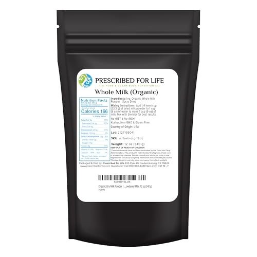 Prescribed For Life Organic Dry Milk Powder (12 oz)