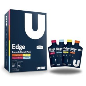 UCAN Edge Variety Pack Energy Gel Shots, Keto-Friendly